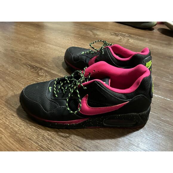 Nike Air Max Womens Size 10 Correlate 574154-063 Black Pink Running Shoe Lace Up - Picture 4 of 11